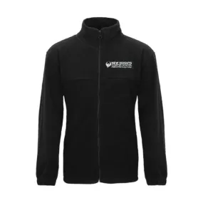 New Heights Charter Black Fleece Jacket - Embroidered- Adult