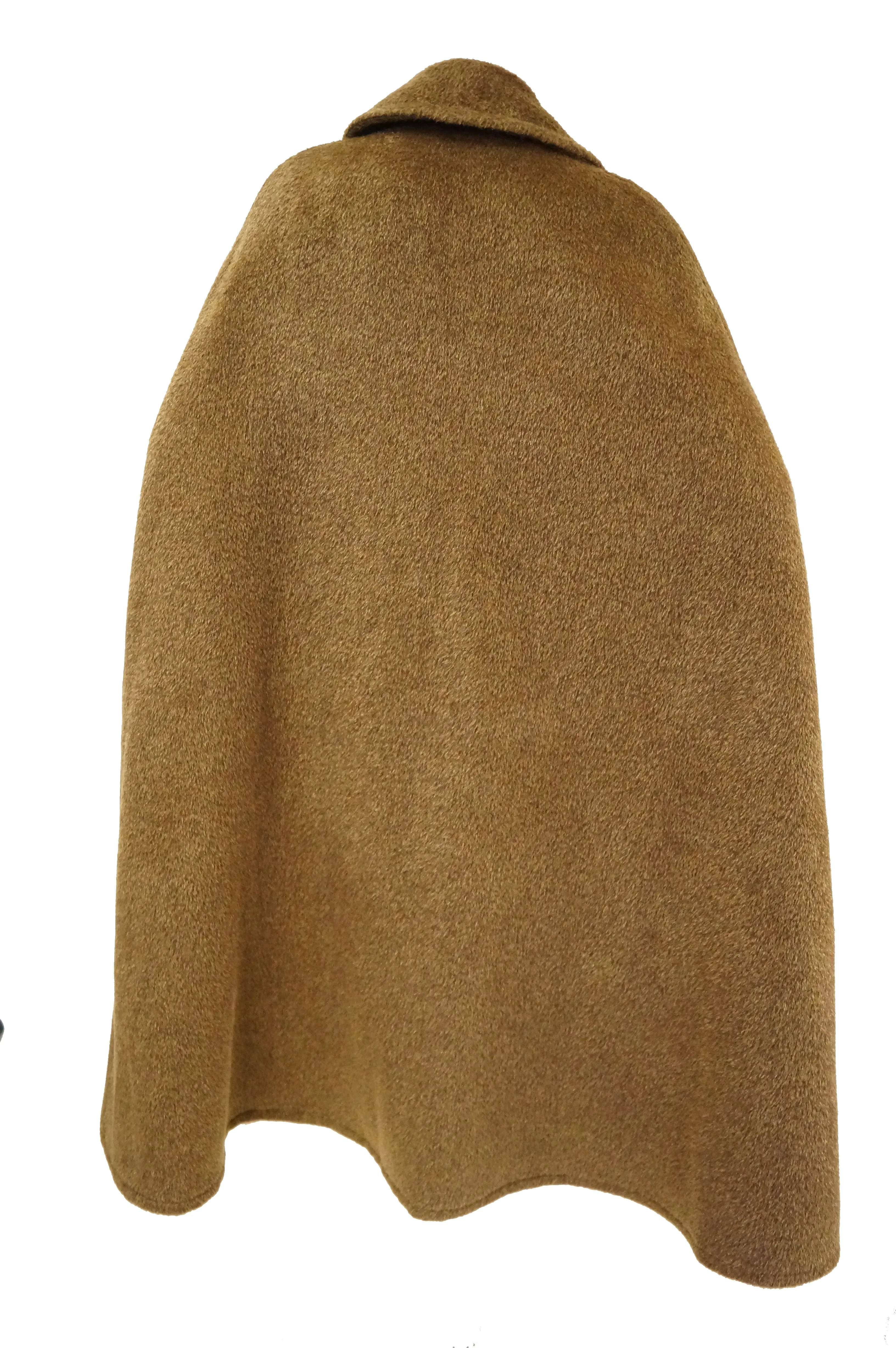 1970s Yves Saint Laurent Caramel Wool Cloak