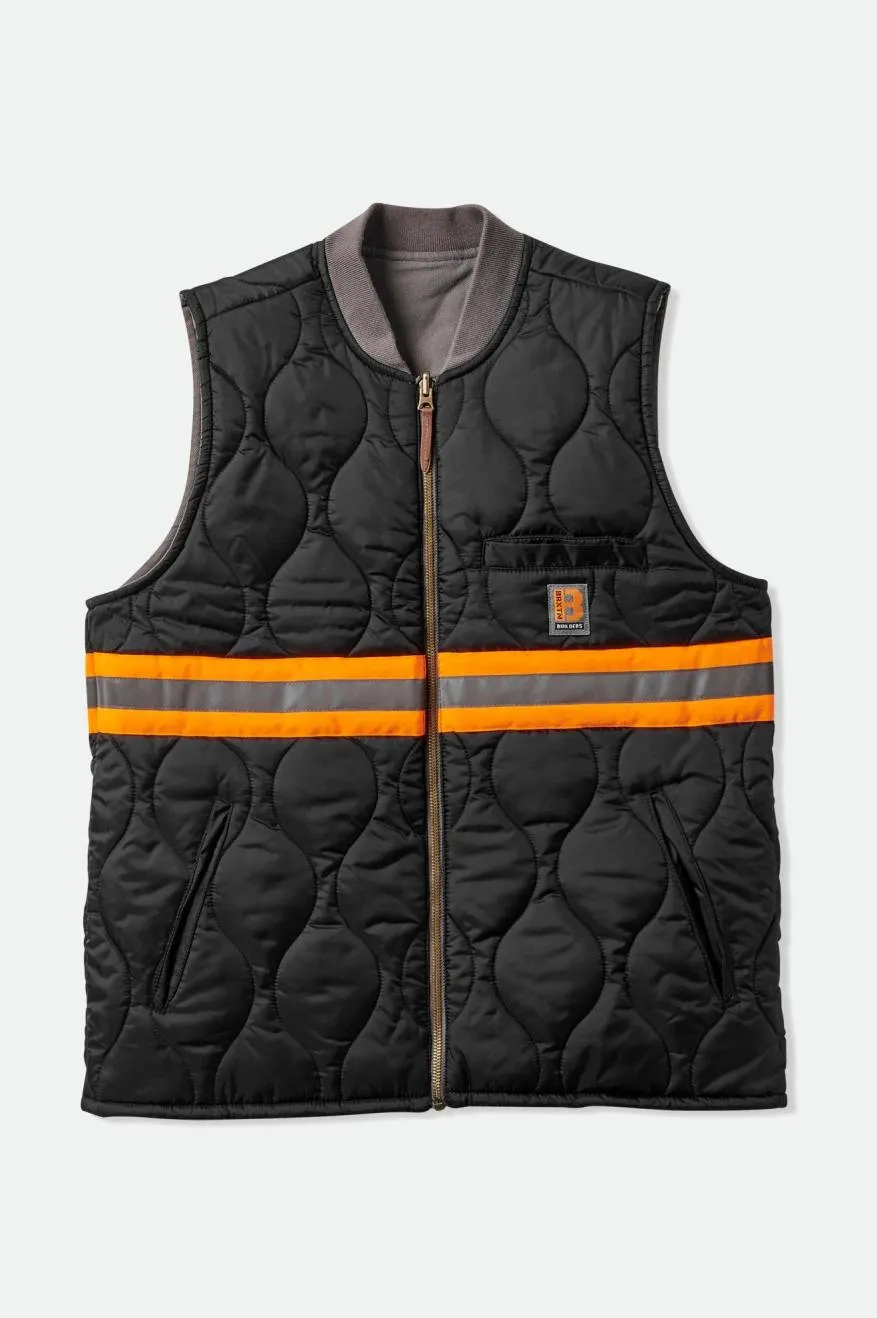 Abraham Builders Reversible Vest - Charcoal/Black