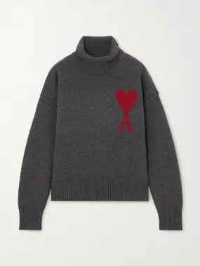 ADC intarsia wool turtleneck sweater