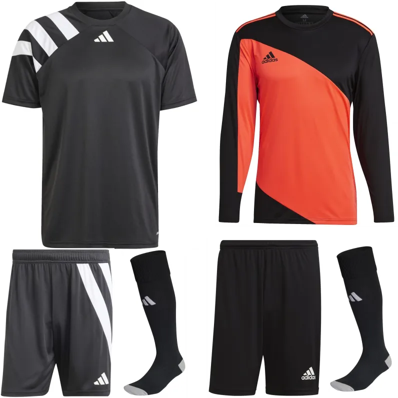 ADIDAS FORTORE 23 PREMIUM KIT BUNDLE BLACK WHITE