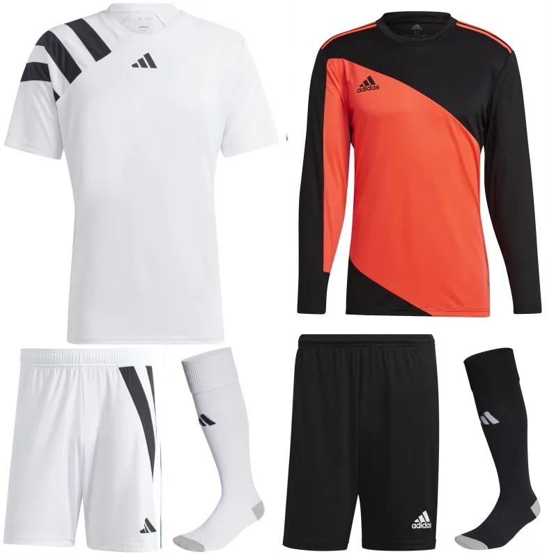 ADIDAS FORTORE 23 PREMIUM KIT BUNDLE WHITE BLACK