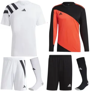 ADIDAS FORTORE 23 PREMIUM KIT BUNDLE WHITE BLACK