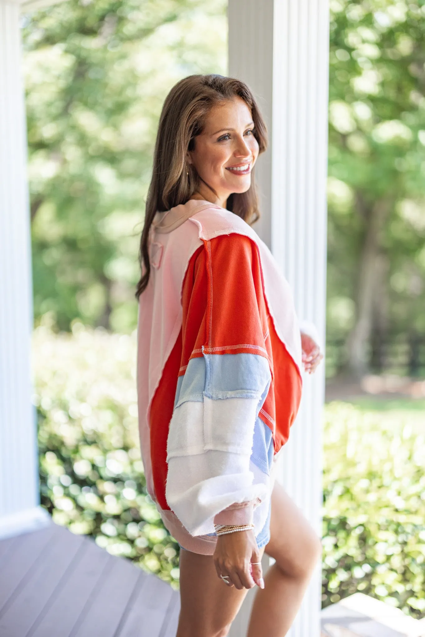 Adventure Awaits Pink Colorblock Jacket