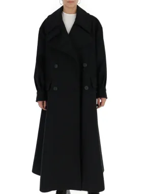 Alberta Ferretti Long Double-Breasted Coat