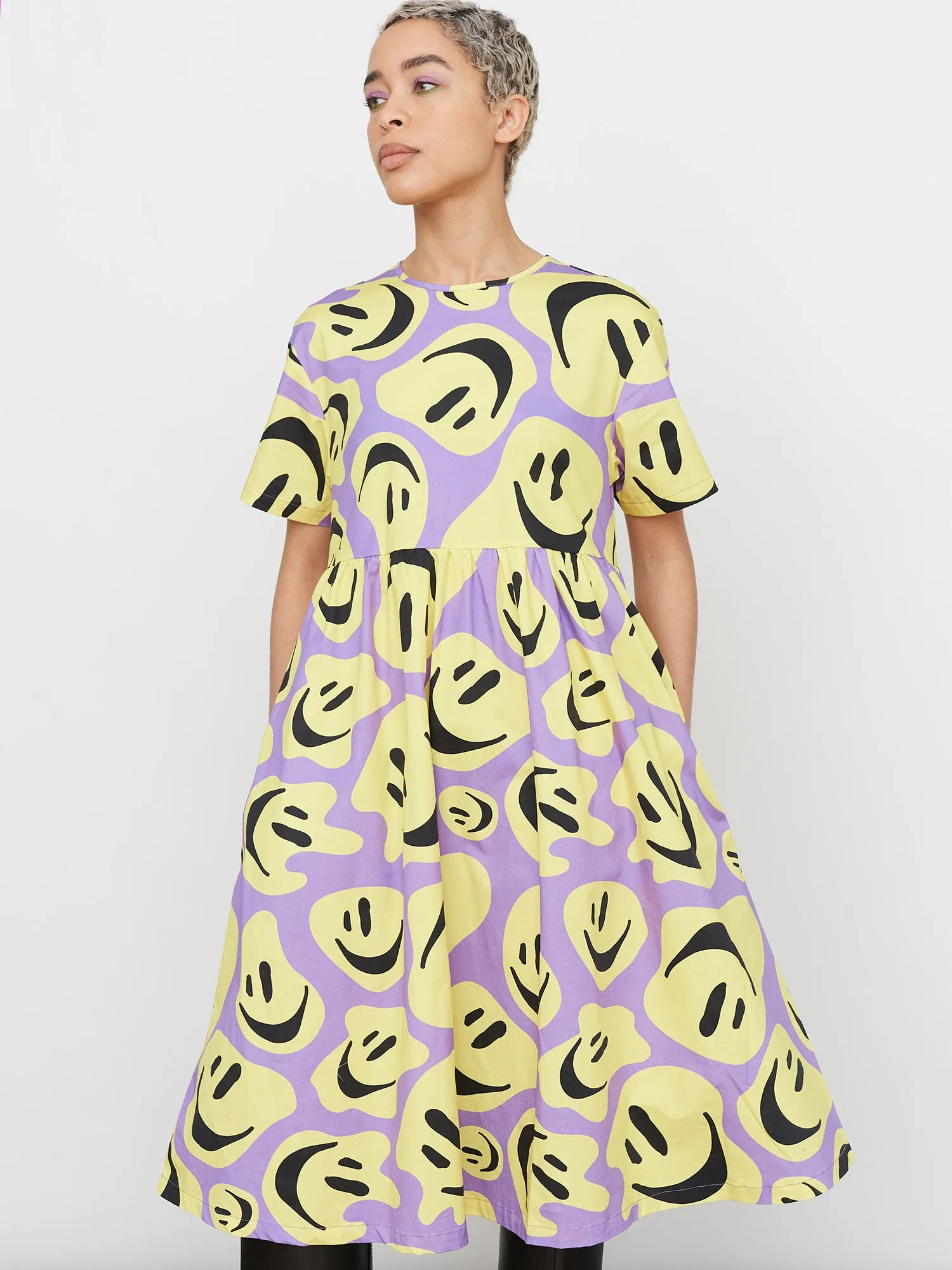 All The Smiles Smock Dress