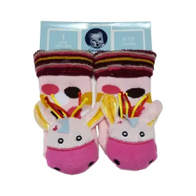 Animal "Rattle" Socks - Giraffe Special Offer