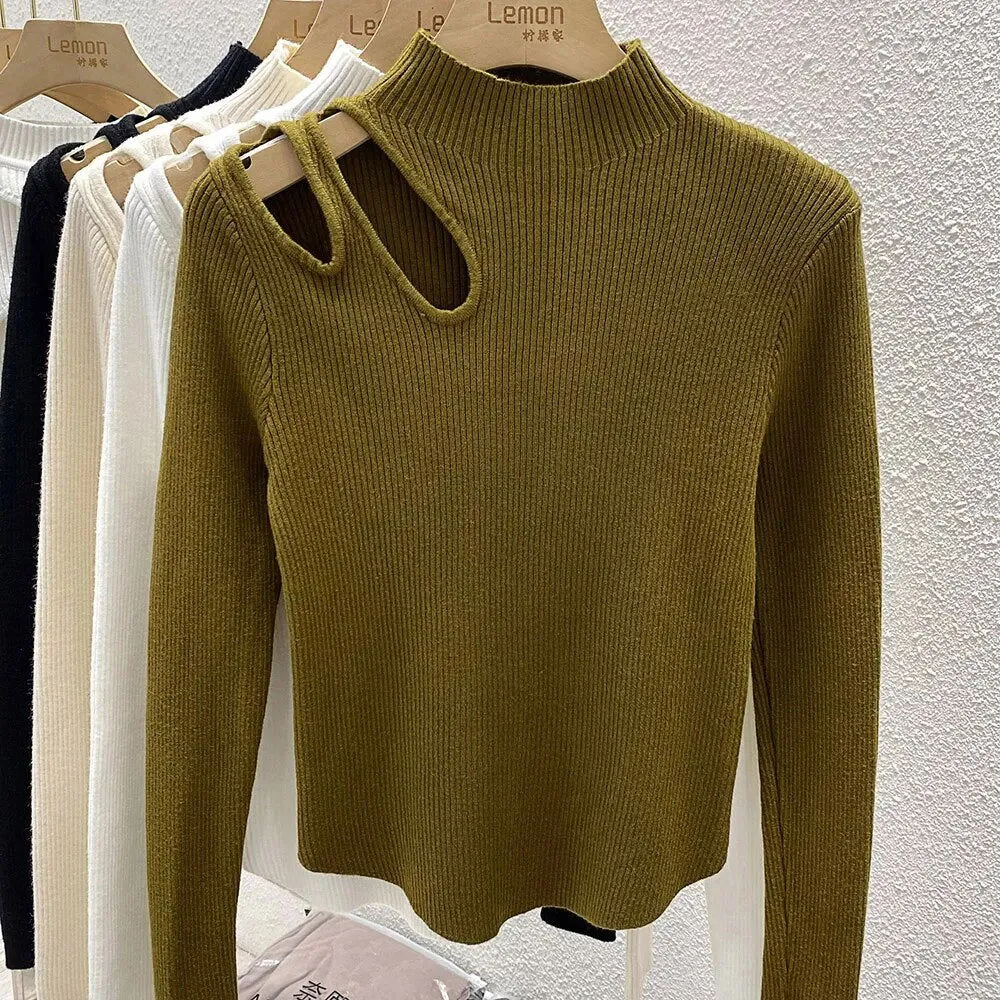 Autumn Winter Women Soft Female Casual Knitted Sweater*