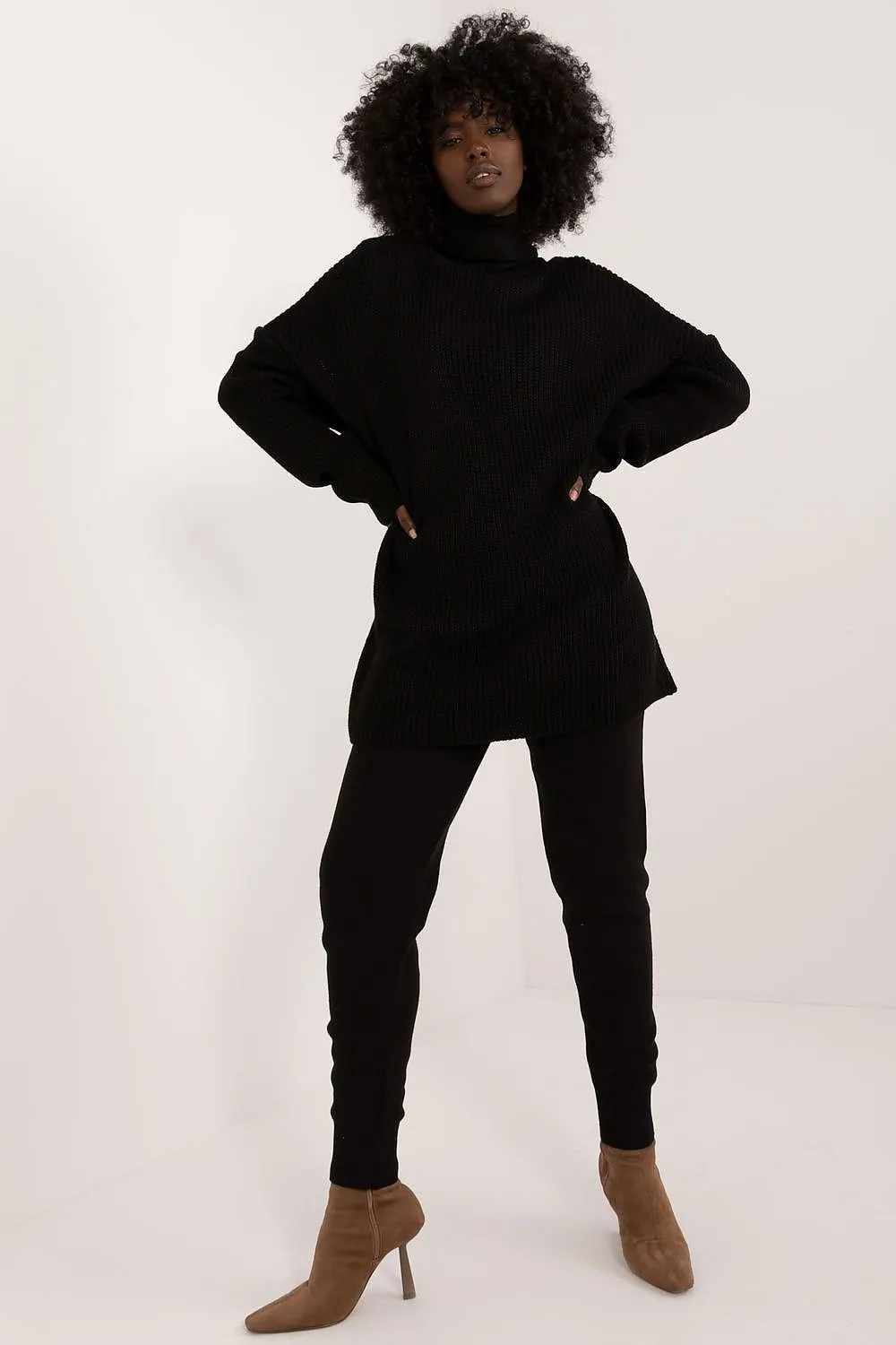 Badu Turtleneck Sweater And Pants Two Piece Set