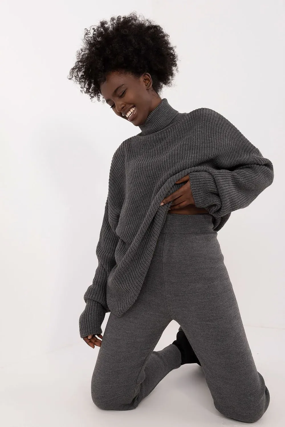 Badu Turtleneck Sweater And Pants Two Piece Set