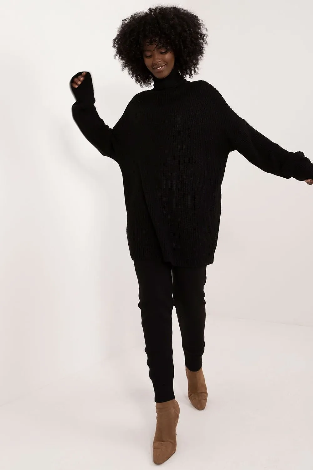 Badu Turtleneck Sweater And Pants Two Piece Set