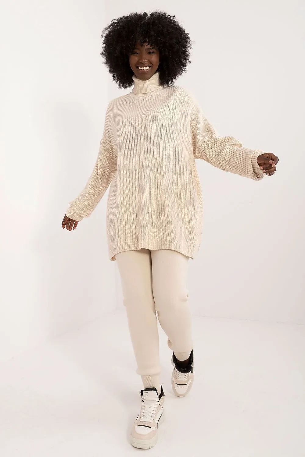 Badu Turtleneck Sweater And Pants Two Piece Set