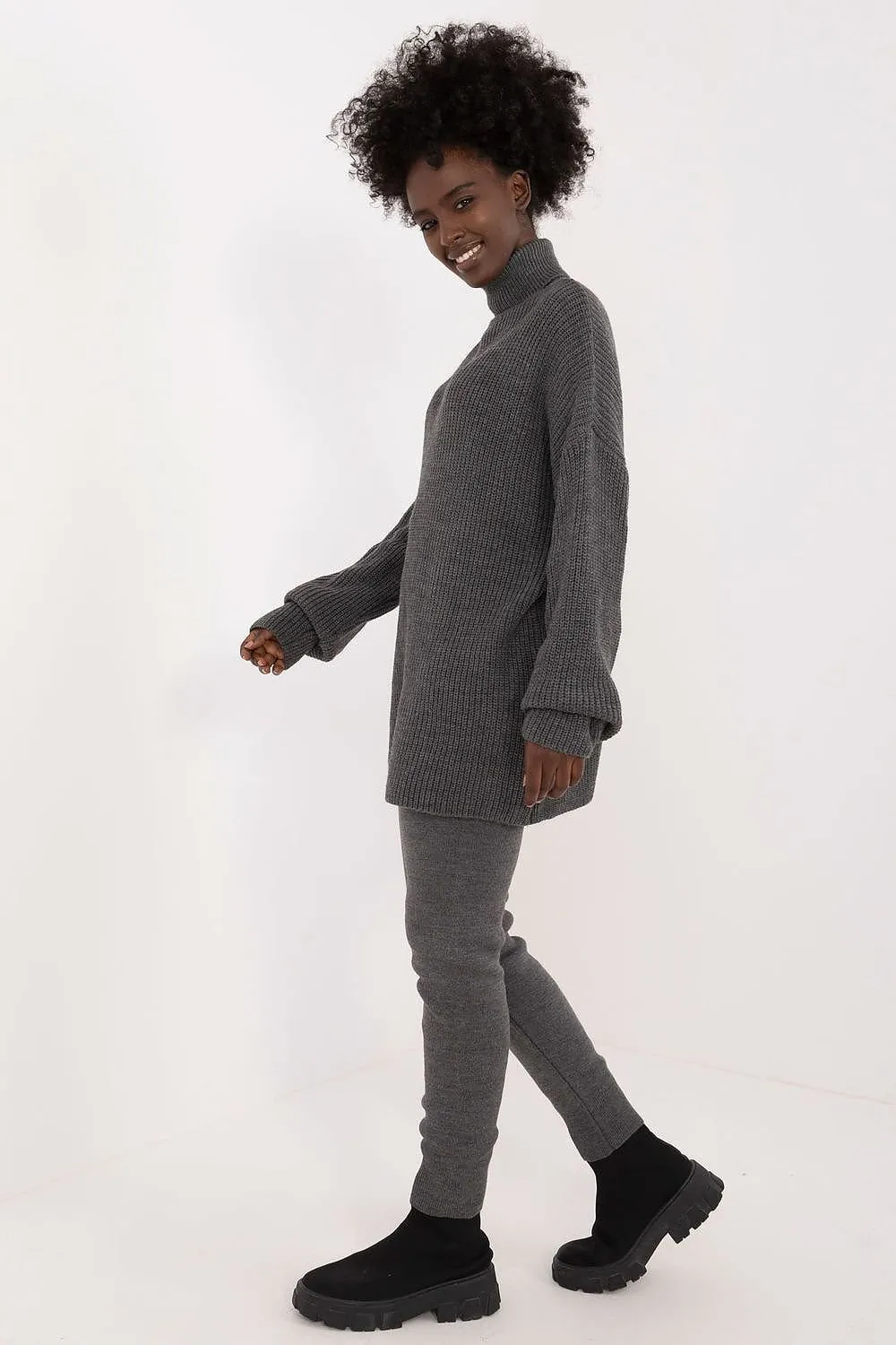 Badu Turtleneck Sweater And Pants Two Piece Set