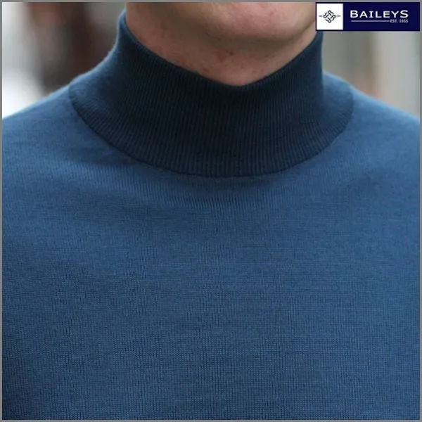 Baileys Denim Wool Turtle Neck,