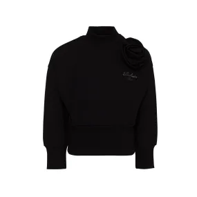 Balmain Black Turtleneck Sweatshirt