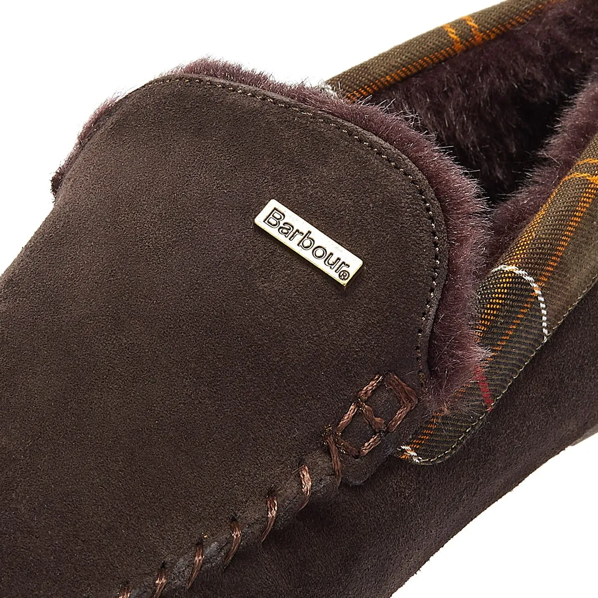 Barbour Mens Brown Monty Slippers