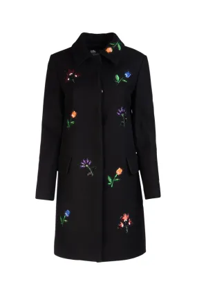 Be Blumarine Floral Embroidered Coat