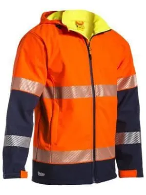 Bisley Workwear Taped Hi Vis Ripstop Fleece Jacket (Shower Proof) BJ6934T