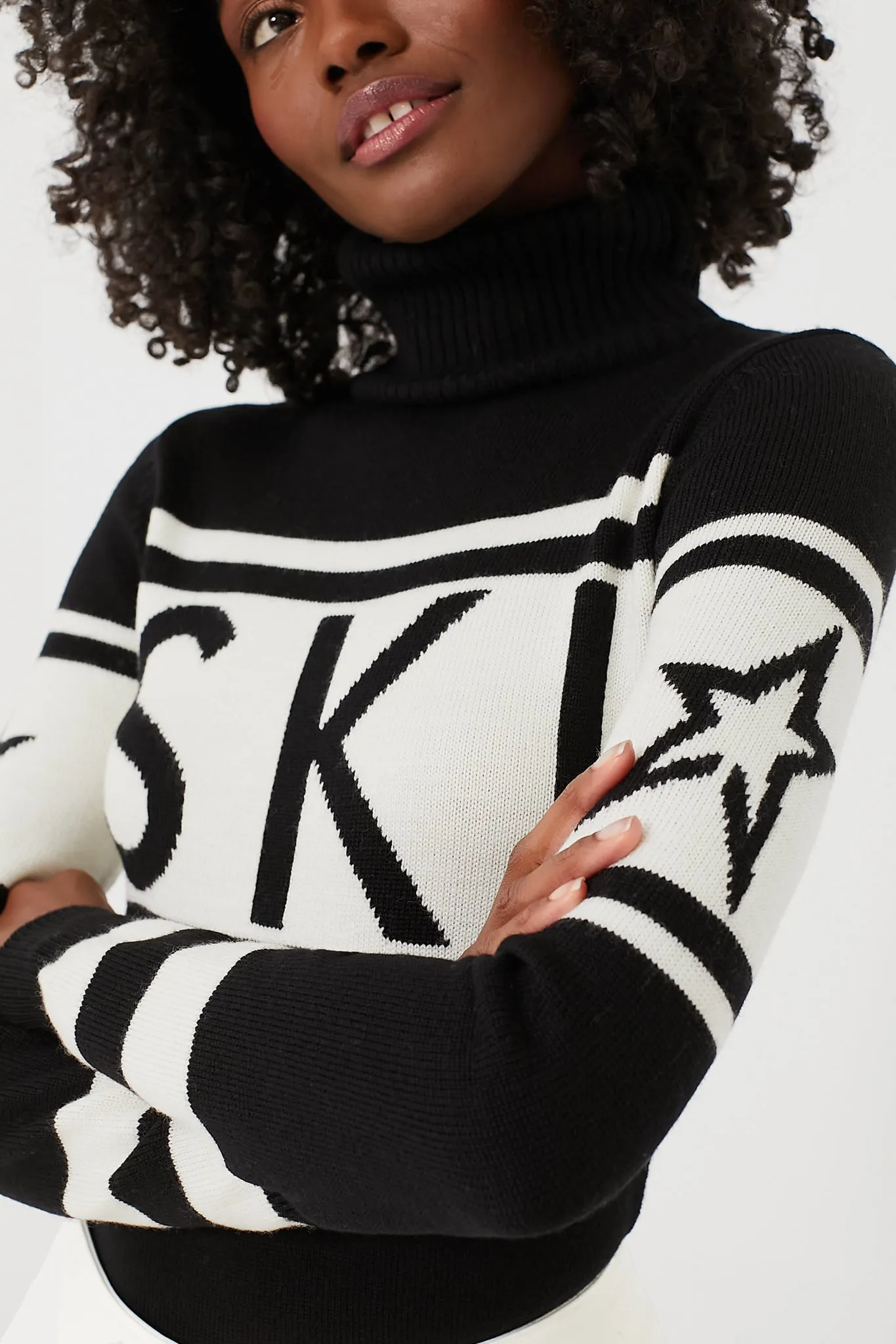 Black Schild Turtleneck Sweater