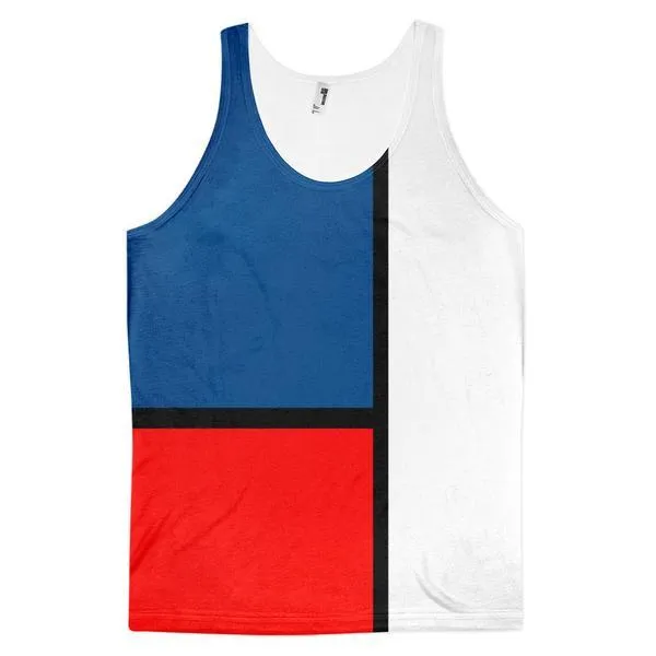 Block Colours Two Unisex Tank Top by Robert Bowen