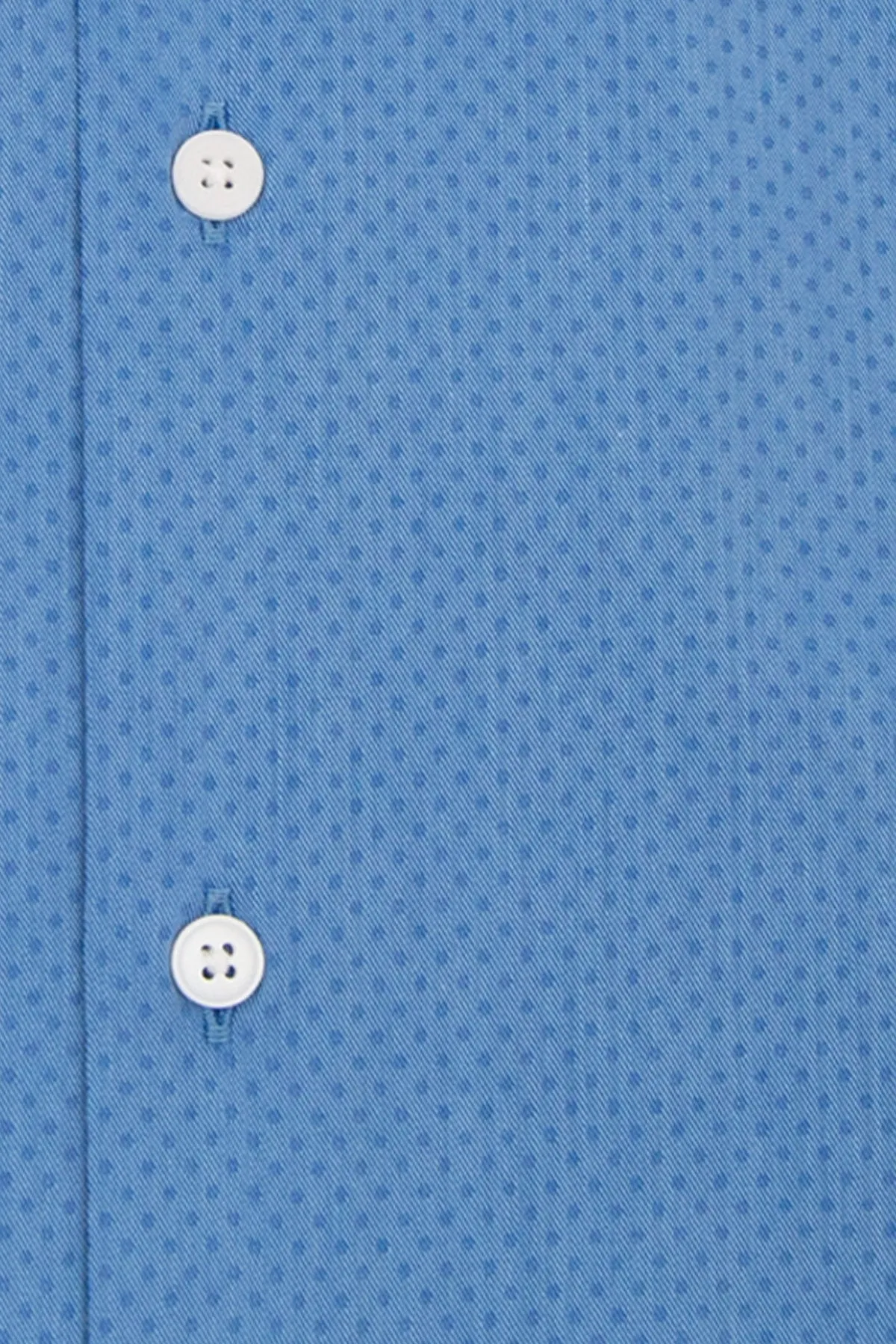 Blue Cutaway Collar Shirt with Blue Pin Dot