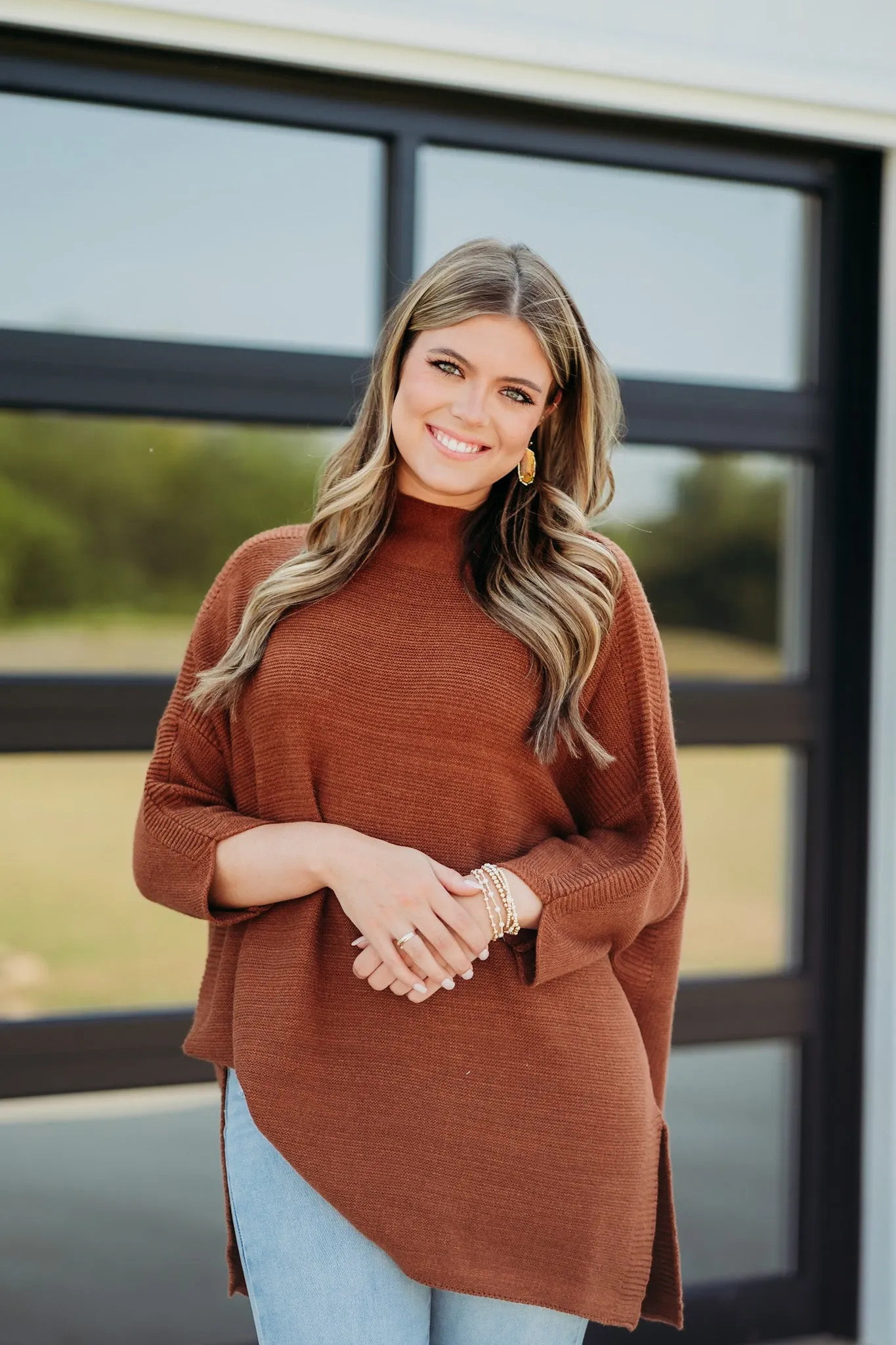 Boho Auburn Tunic Top