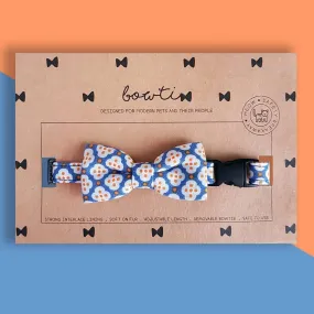 Bowtix Handmade Dog Collar With Removable Bowtie - Dainty Motif