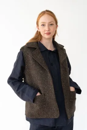 Brown Irish Tweed Gilet