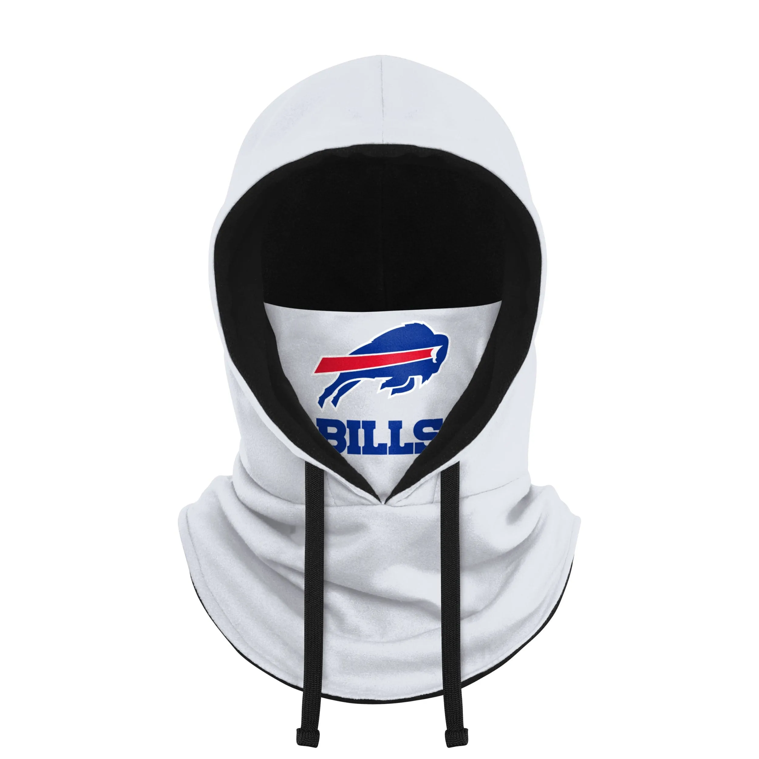 Buffalo Bills NFL White Drawstring Hooded Gaiter