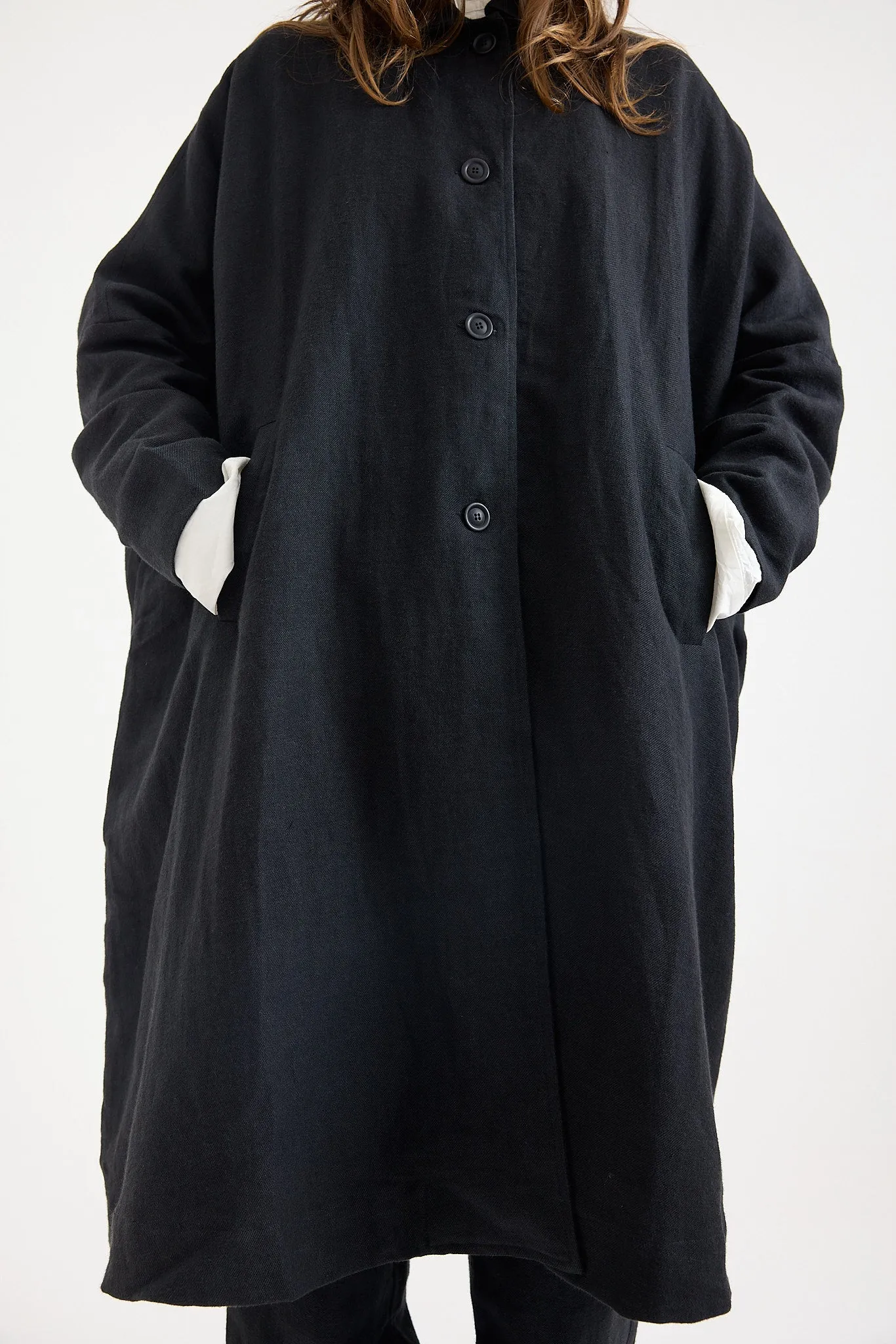 Casey Casey - Atomless Coat - Batavia - Black