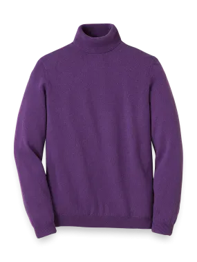 Cashmere Turtleneck Sweater - Purple