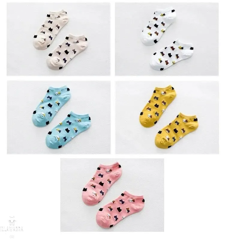 Cat Themed Socks Aus (Size 6-9) Stretch