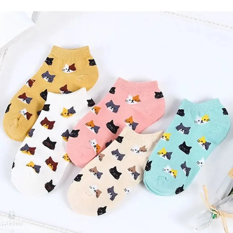 Cat Themed Socks Aus (Size 6-9) Stretch