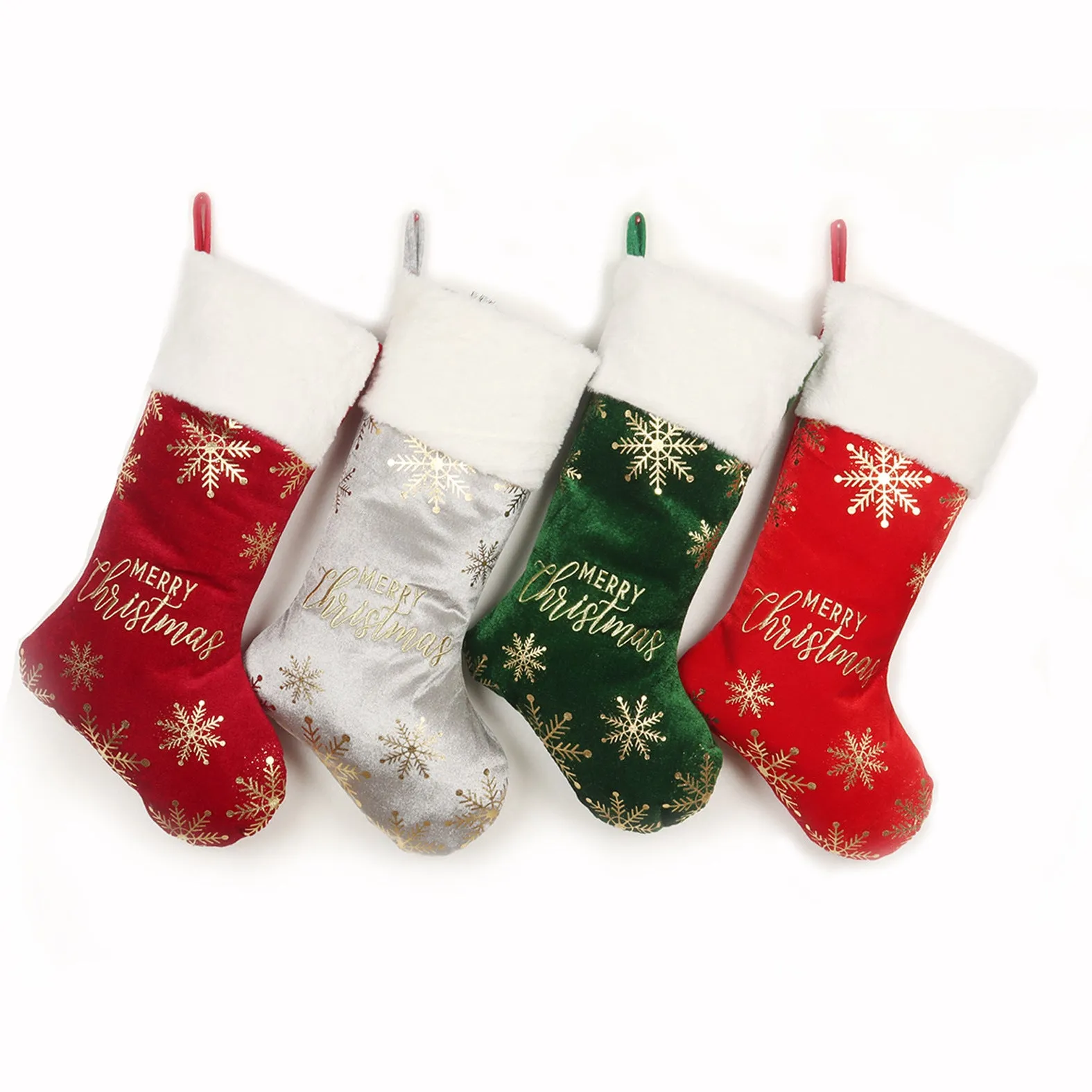 Christmas Decorative Stockings With Embroidery