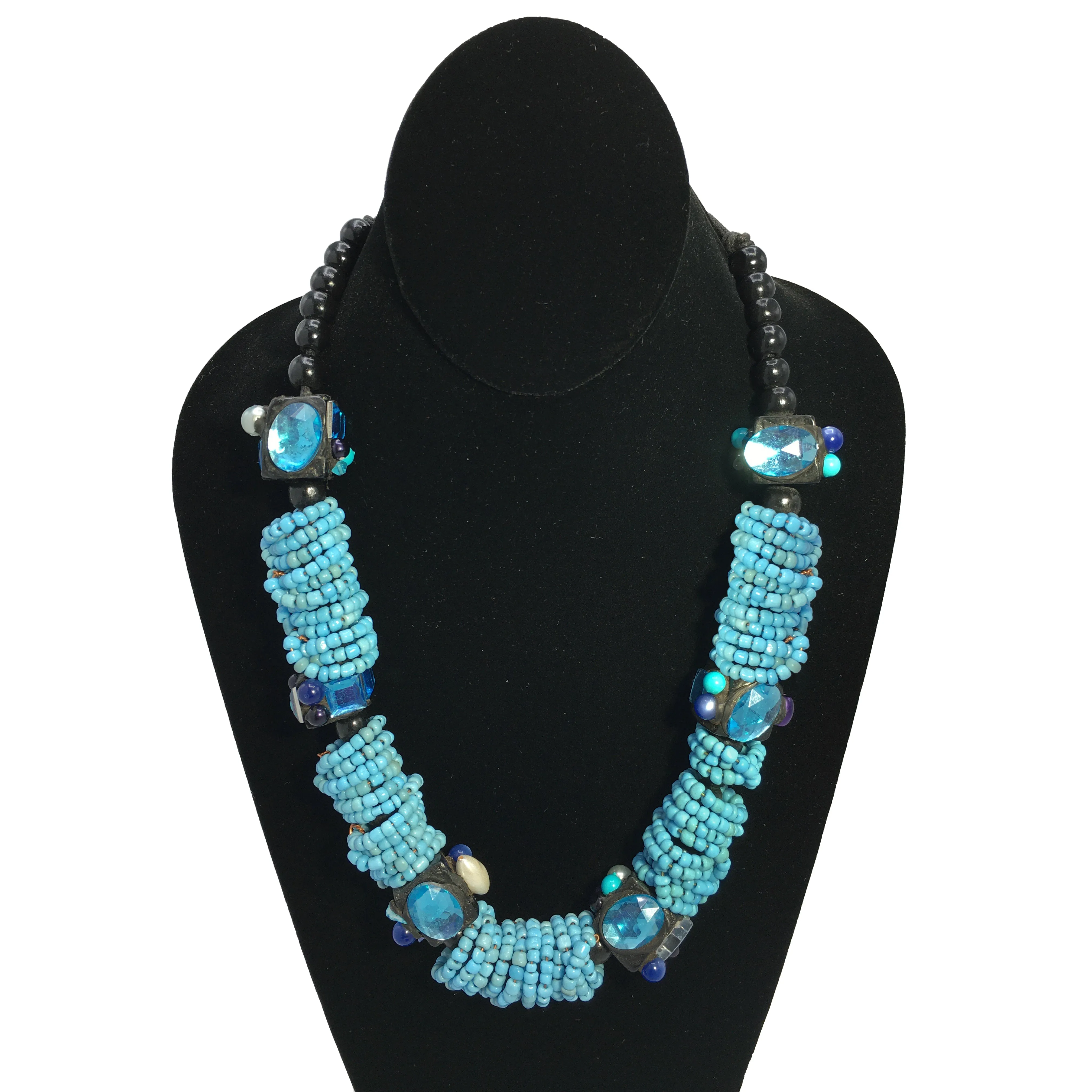 Chunky Blue is the Warmest Necklace