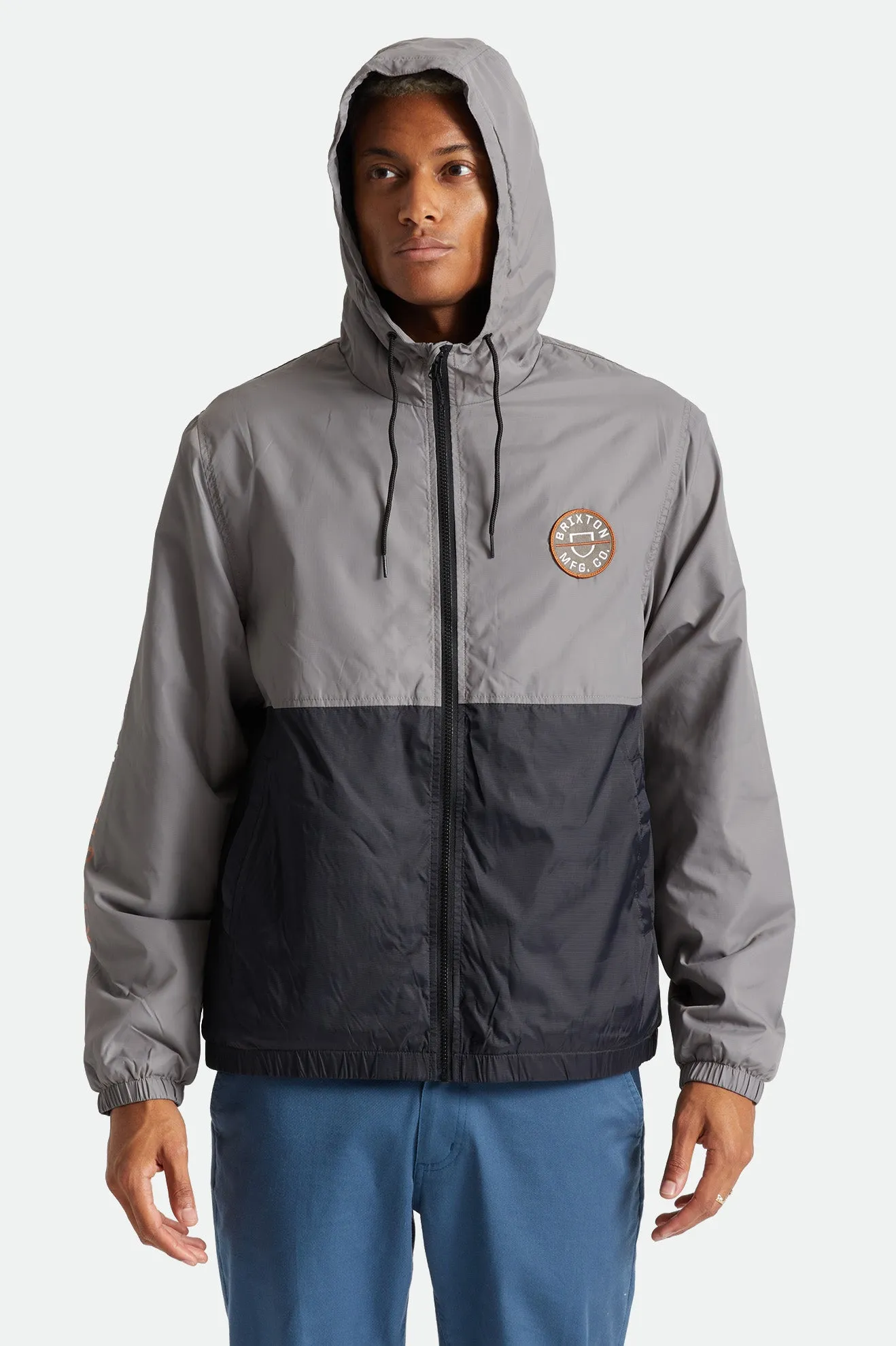 Claxton Crest Lined Hood Jacket - Black/Charcoal