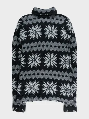 'Closer' Oversized Snowflake Sweater