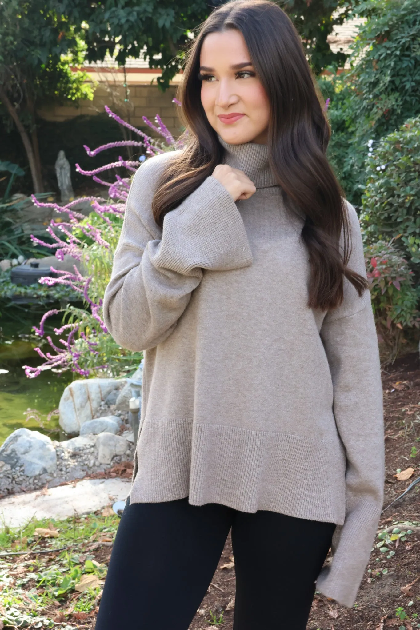 Comfy Moment Sweater in Mocha