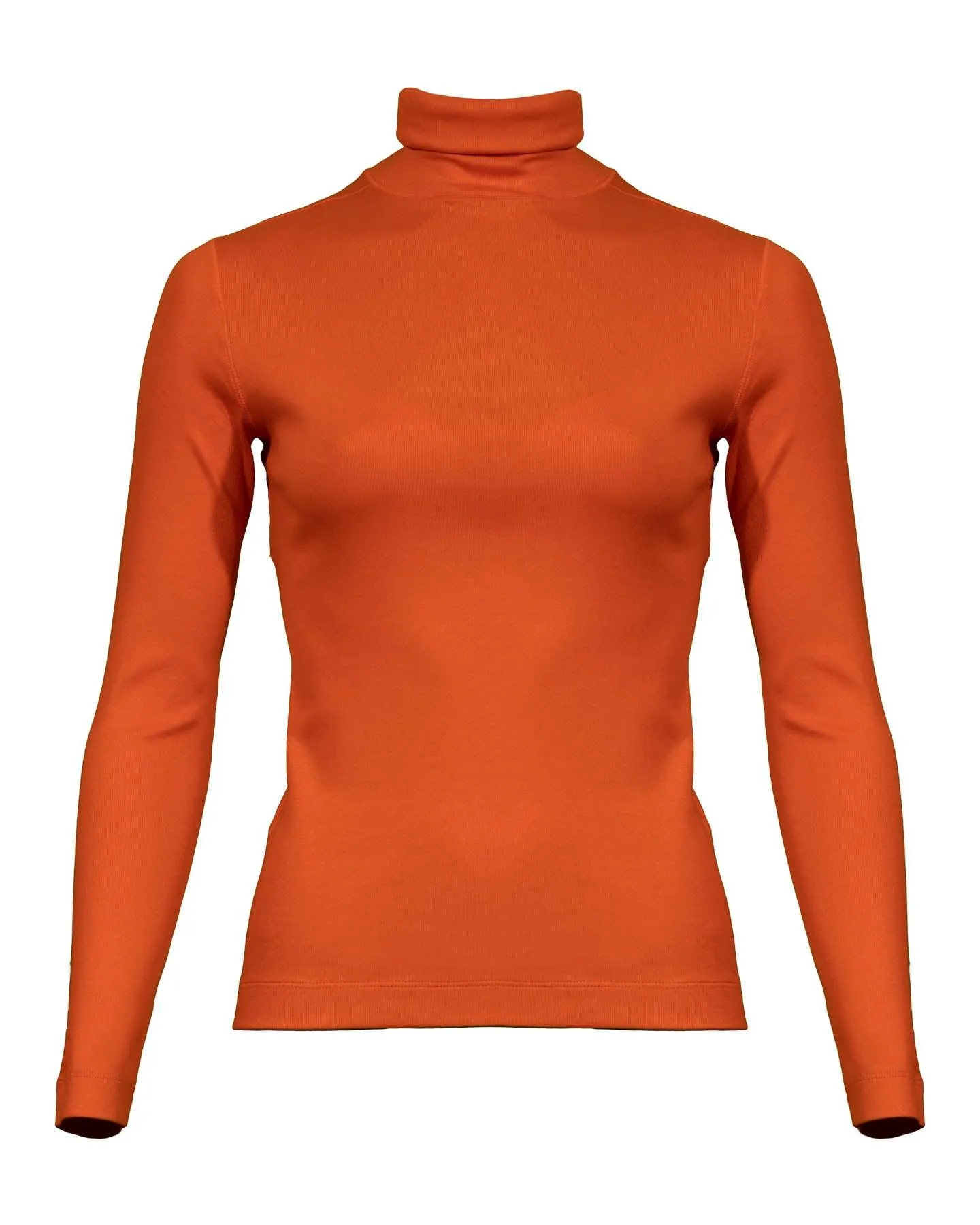 Cotton Blend Turtleneck