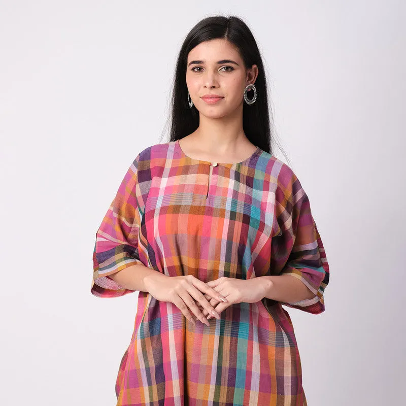 Cotton Printed Kurta For Women | Comfort Fit | Multicolour