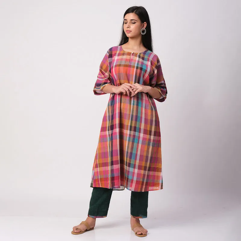 Cotton Printed Kurta For Women | Comfort Fit | Multicolour