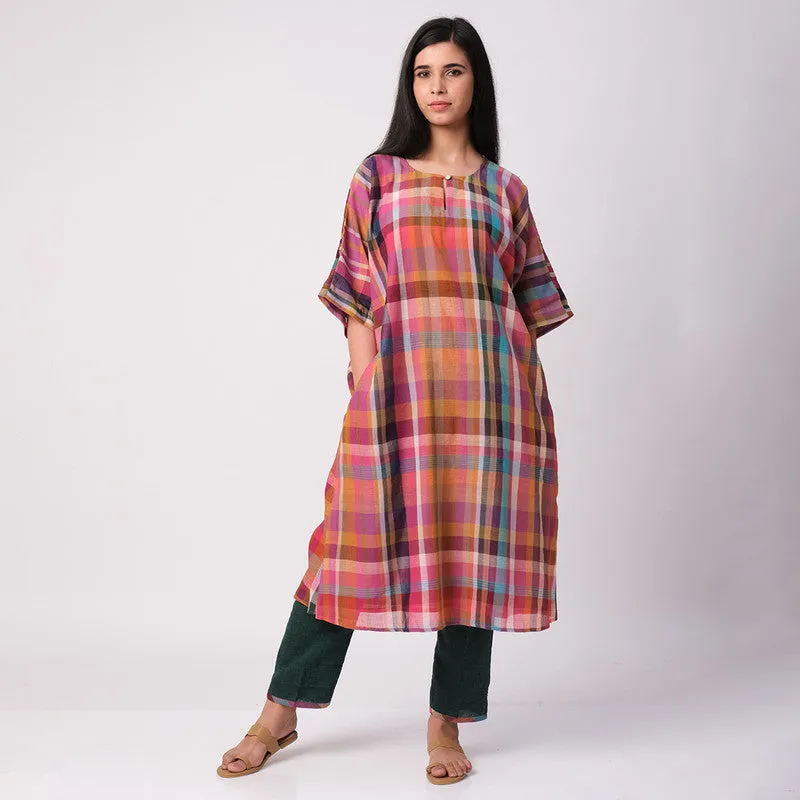 Cotton Printed Kurta For Women | Comfort Fit | Multicolour