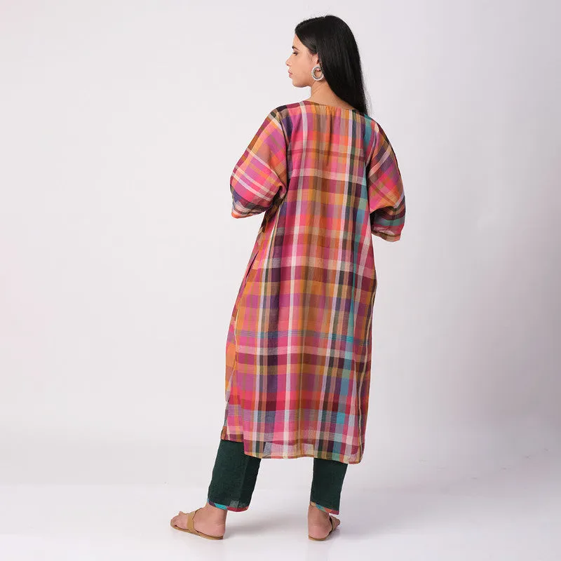 Cotton Printed Kurta For Women | Comfort Fit | Multicolour