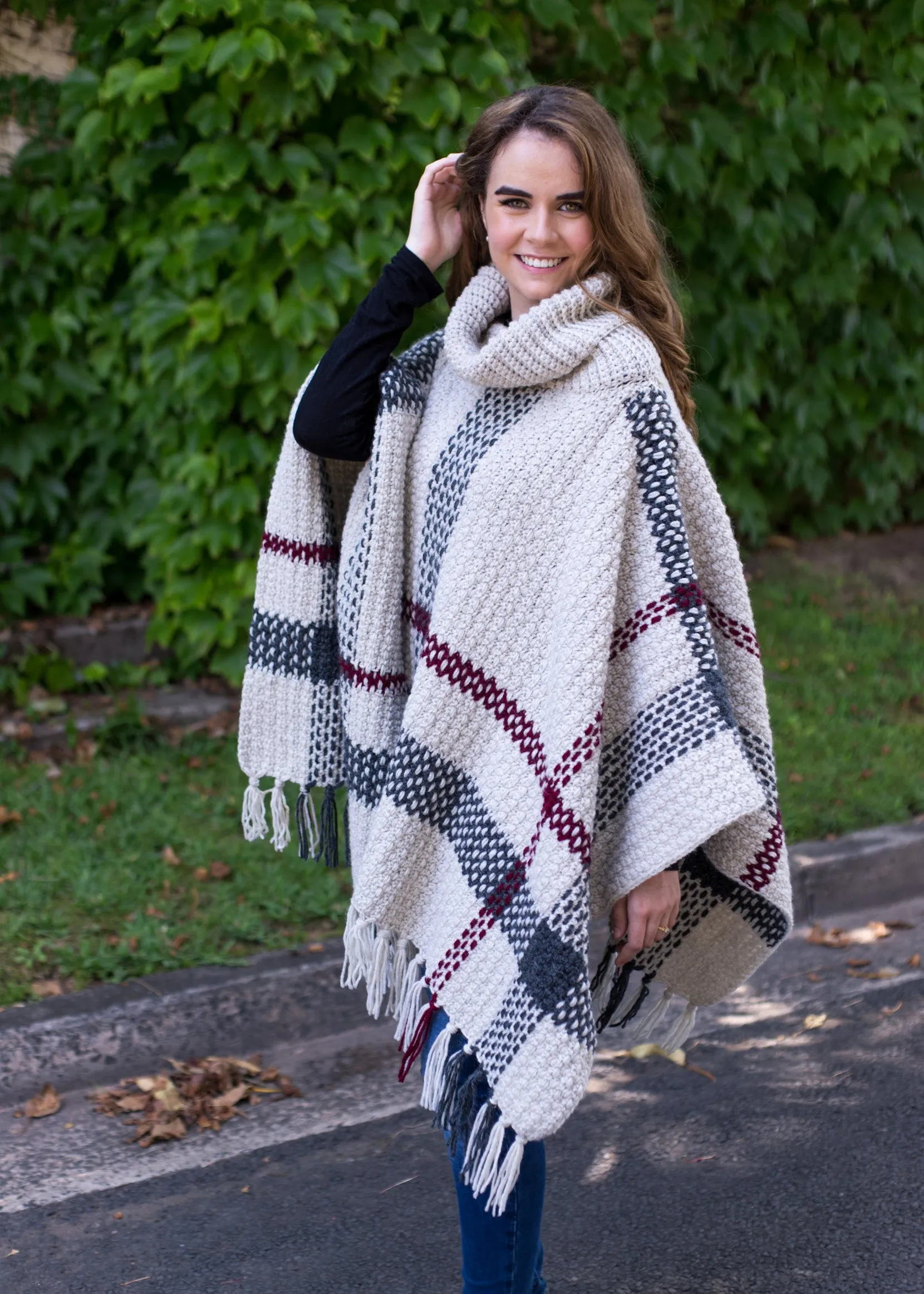 Crochet Kit - Glencoe Tartan Poncho