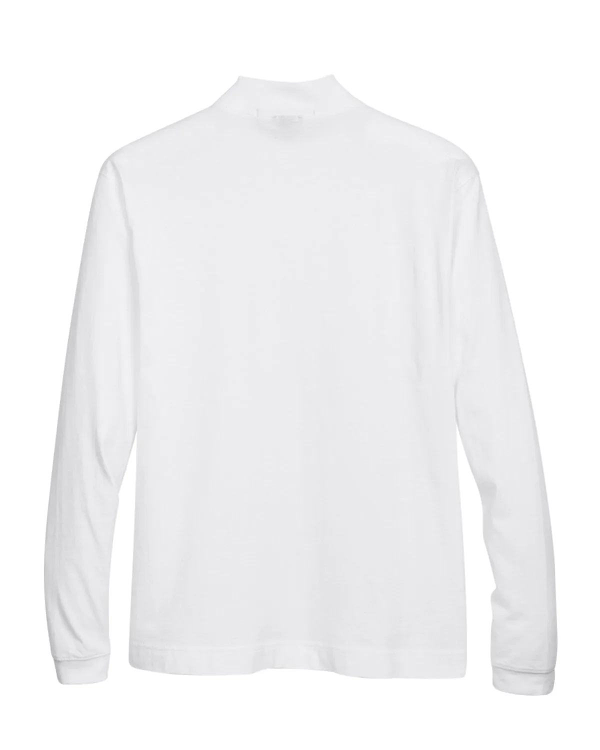 Devon & Jones Adult Sueded Cotton Jersey Mock Turtleneck