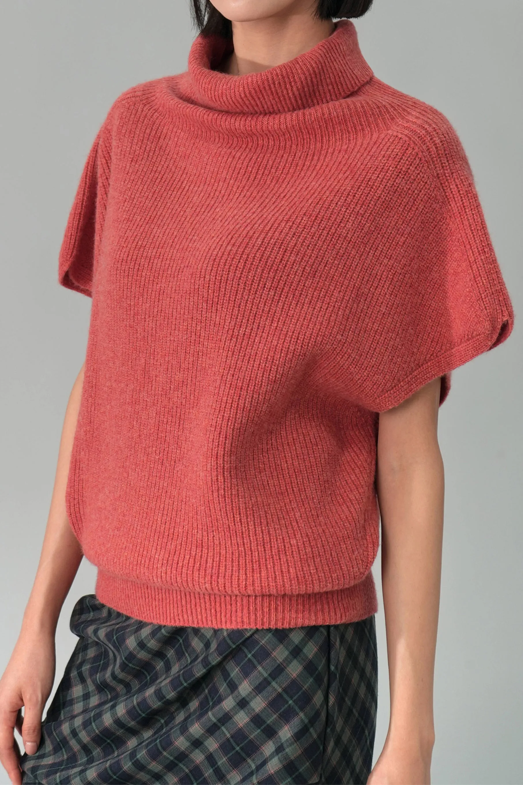 Diann Turtleneck Top, Orange