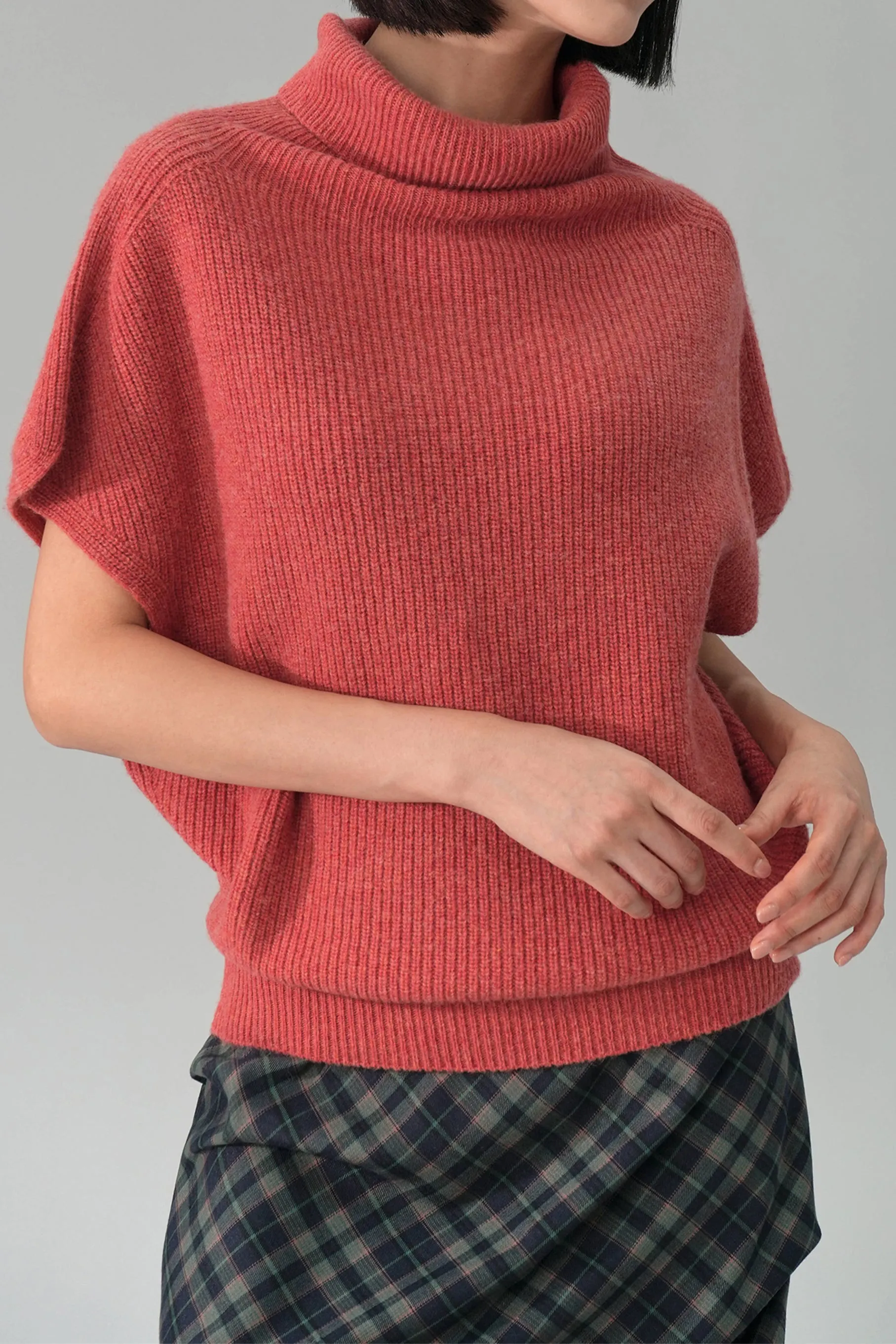 Diann Turtleneck Top, Orange