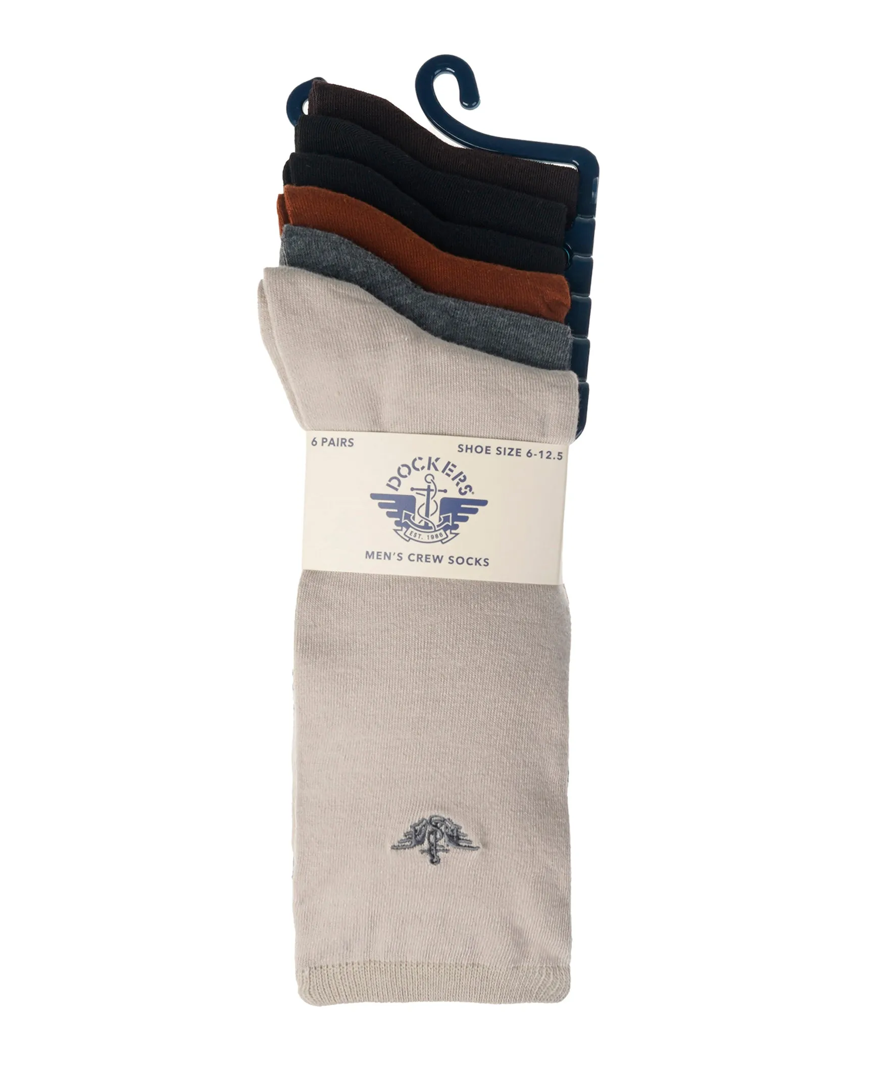 Dockers Men's Performance Socks - 3 and 6 -Pairs Athletic and Dress Crew Socks