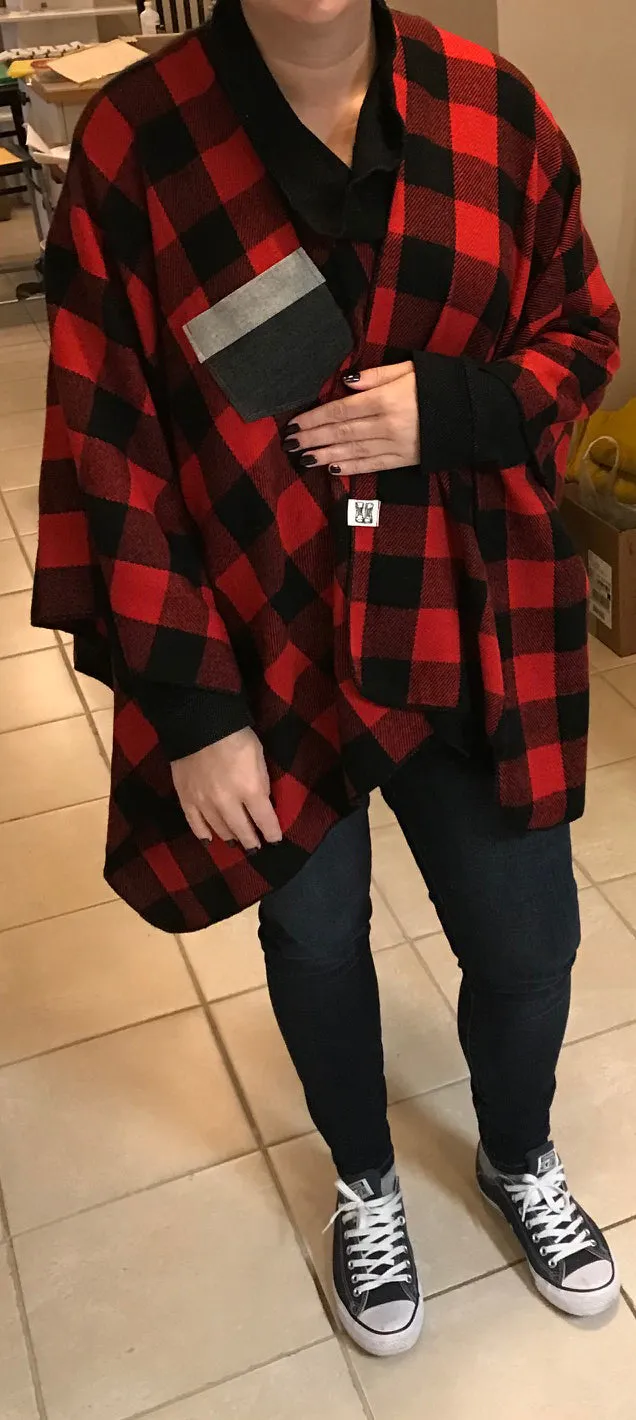 DWY-001 - Canadian Plaid Poncho