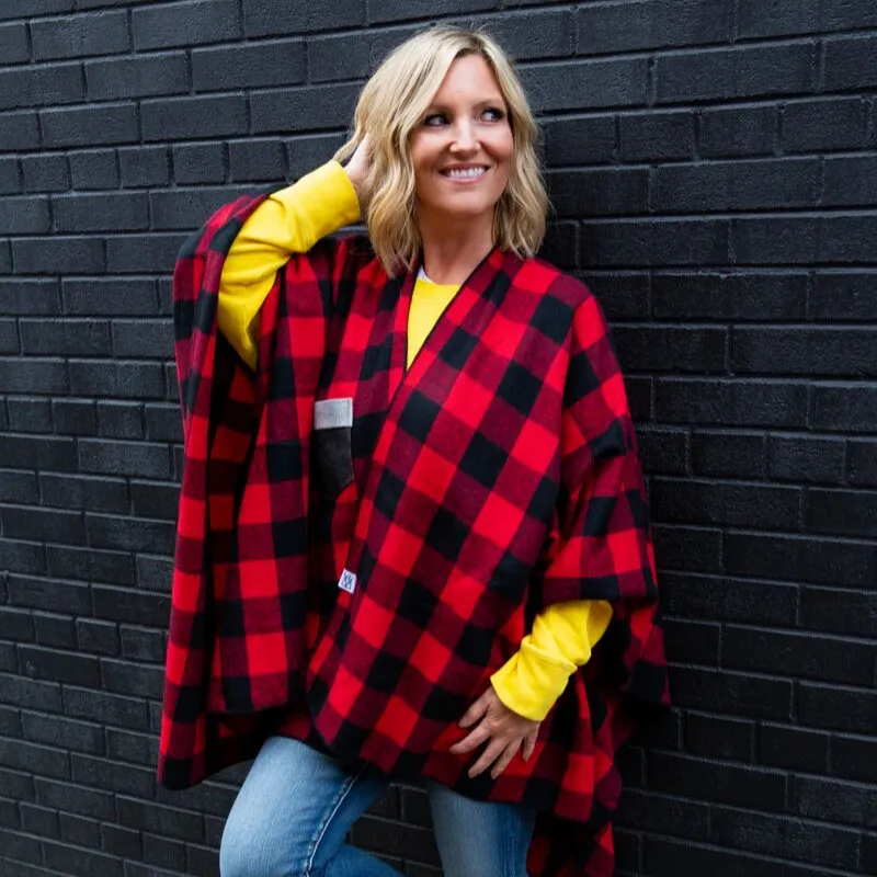 DWY-001 - Canadian Plaid Poncho